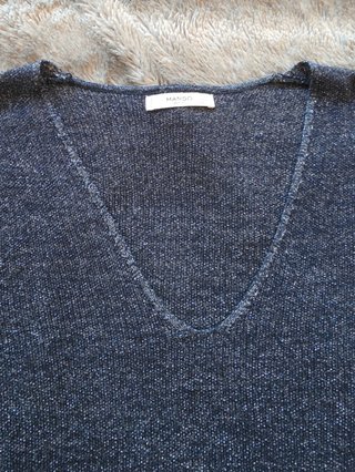 Jersey Mango metalizado azul marino Talla S