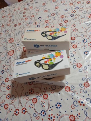 Gafas 3D Excelvan Recargables para TV