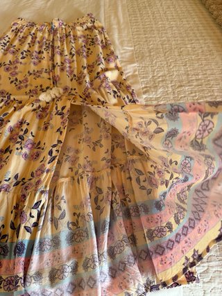 Falda larga verano floral