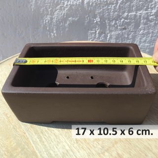 Maceta Bonsái Yixing Terracota Marrón