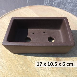 Maceta Bonsái Yixing Terracota Marrón