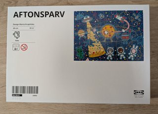 Puzzle IKEA espacio AFTONSPARV