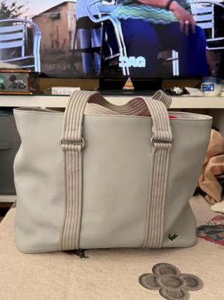 Bolso Hombro Lacoste Gris