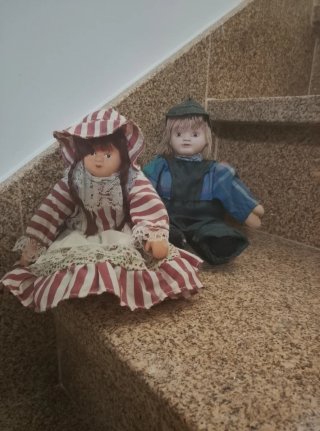 Muñecos de Porcelana y Textil
