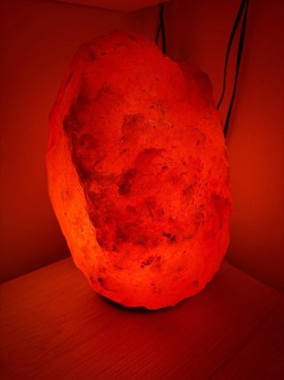 Lampada di sale rosa