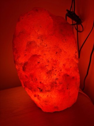Lampada di sale rosa