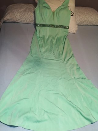 Vestido Verize Gala verde menta