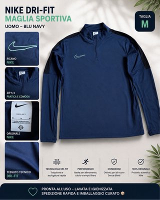 Maglia sportiva Nike blu