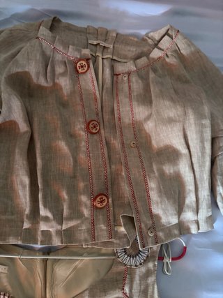Conjunto vestido y chaqueta estampado