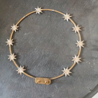 Corona Virgen Estrellas Dorada y Plateada