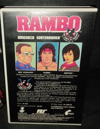 VHS Rambo: Amenaza Subterranea (Español)