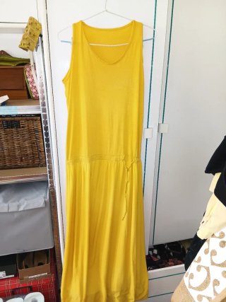 Vestido amarillo veraniego talla única