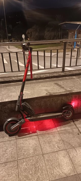 Patinete Xiaomi Modificado Negro/Rojo