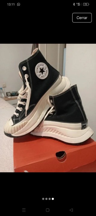 Converse All Star plataforma negras