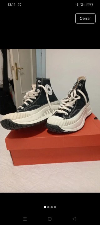 Converse All Star plataforma negras
