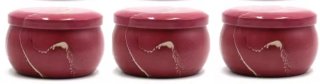6 Frascos Ojalata Rojo caja/velas