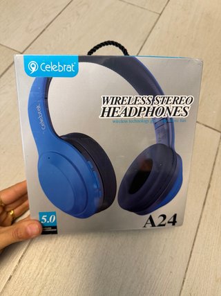 Auriculares Celebrat Bluetooth A24 Azul