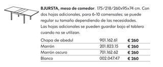 Mesa extensible Ikea Bjursta Negra y 6 sillas