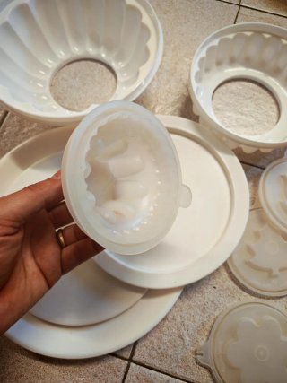 Set stampi budino Tupperware