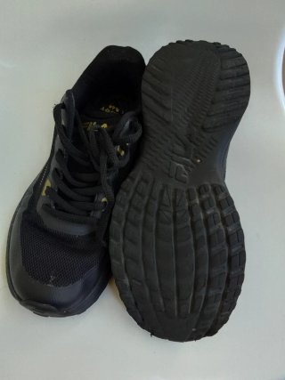 Zapatillas Fila Negras y Doradas