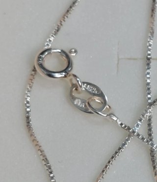 Cadena de 50cm de Plata de Ley