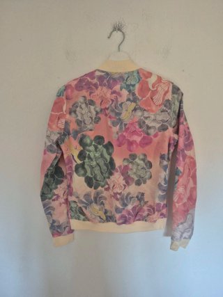 Chaqueta Bomber Estampado Floral Multicolor