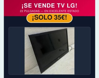 TV LG 22 en excelente estado