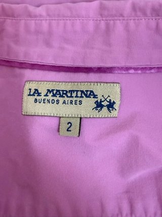La Martina Camicia Donna 2 \ S Rosa Cotone Stretch