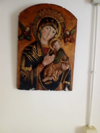 Icono Virgen del Perpetuo Socorro en relieve