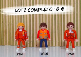 Lote Playmobil 3 figuras 6€