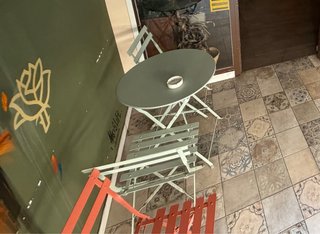 Mesa y Sillas Terraza Metal