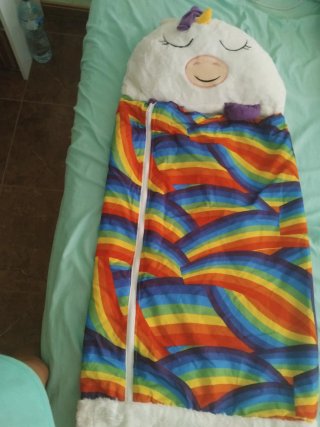 Saco de dormir unicornio arcoíris