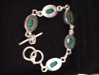 Pulsera Plata 925 y Turquesas