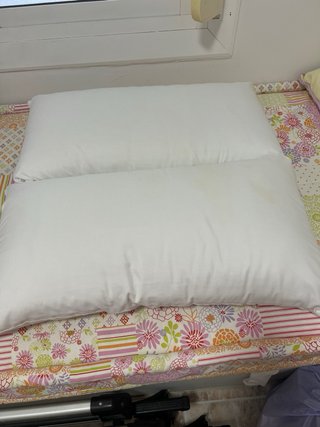 Colchón espuma + 2 almohadas