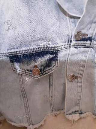 Giacca jeans corta Celine donna
