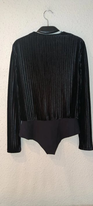 Body terciopelo plisado Jane Wood Talla Única