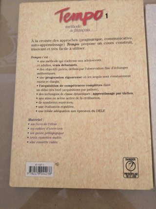 Tempo 1 curso de francés.