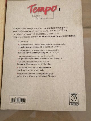 Tempo 1 curso de francés.