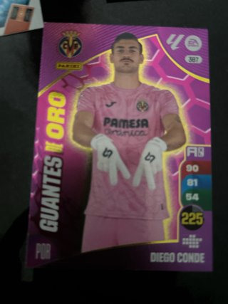 Carta Panini Guantes de Oro Diego Conde