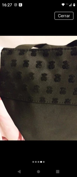 Bolso Tous Negro y Rosa Grande