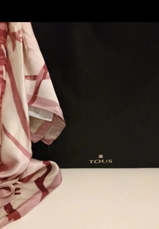 Bolso Tous Negro y Rosa Grande