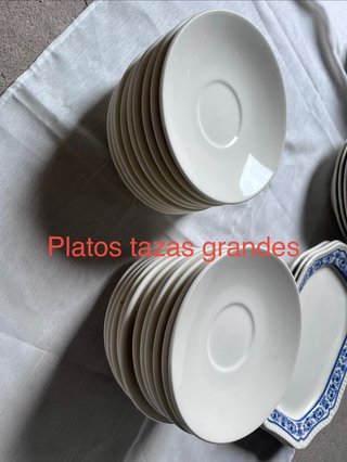 Tazas y platos San Claudio.
