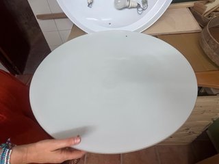 Lámpara plafón cristal redonda