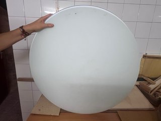 Lámpara plafón cristal redonda