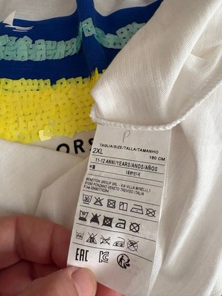 Camiseta Benetton T. 12 Niña