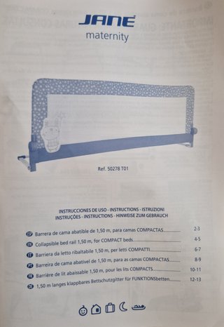 Barrera de seguridad Jané para cama