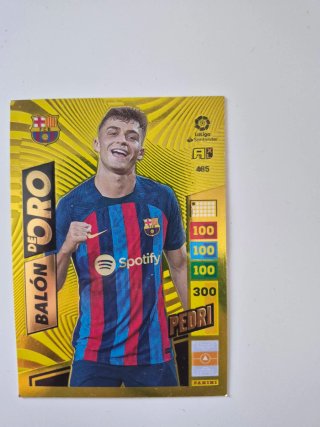 Cromo Adrenalyn Panini 2022-2023 Courtois y Pedri