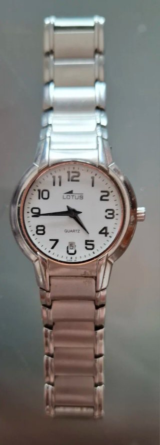 Reloj Lotus Mujer Plata y Blanco