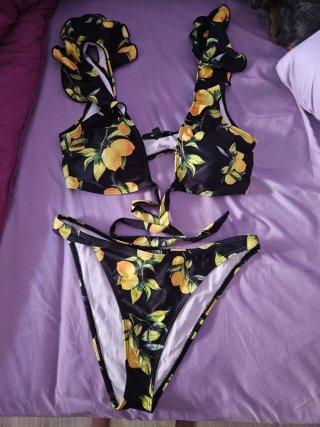 Bikini Missguided Estampado Limones