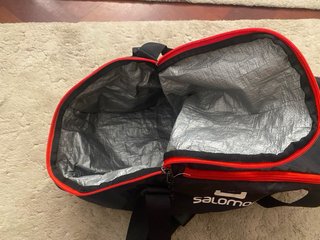 Mochila grande Salomon negra y roja